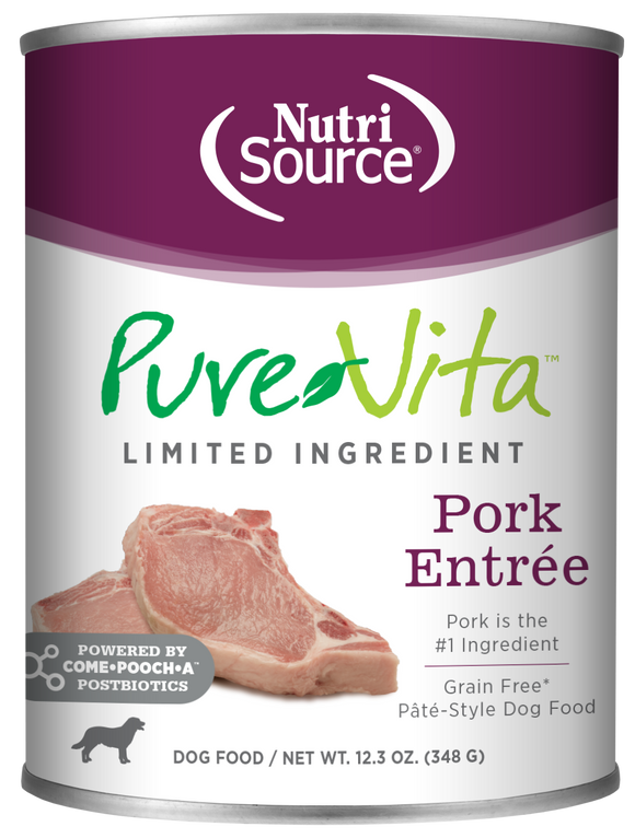 NutriSource® PureVita™ Pork Entrée Limited Ingredient Wet Dog Food