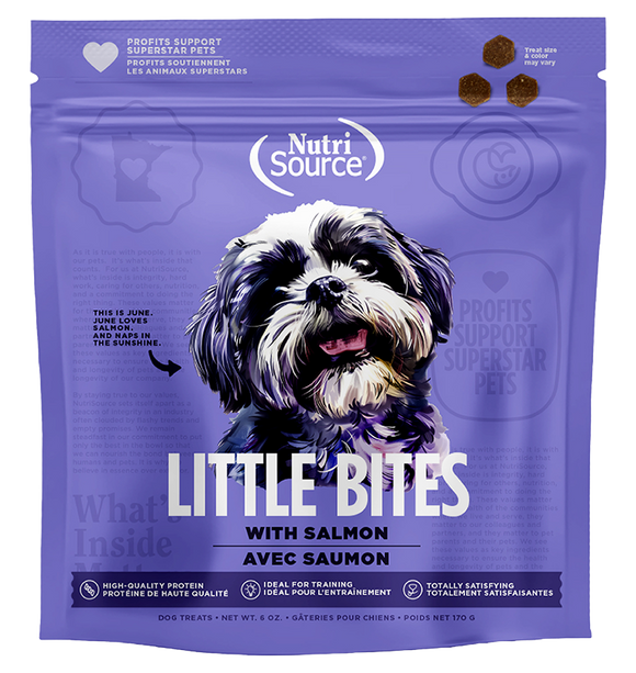 NutriSource Salmon Little Bites Dog Treats