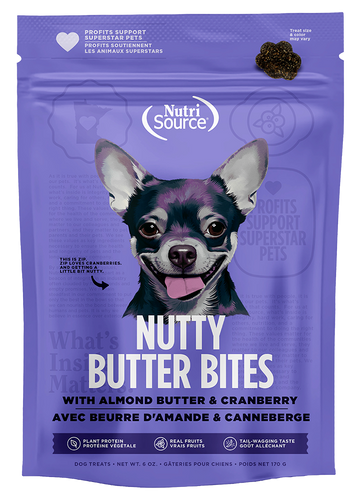 NutriSource Nutty Butter Bites Almond Butter & Cranberry Nutty Butter Bites Dog Treats