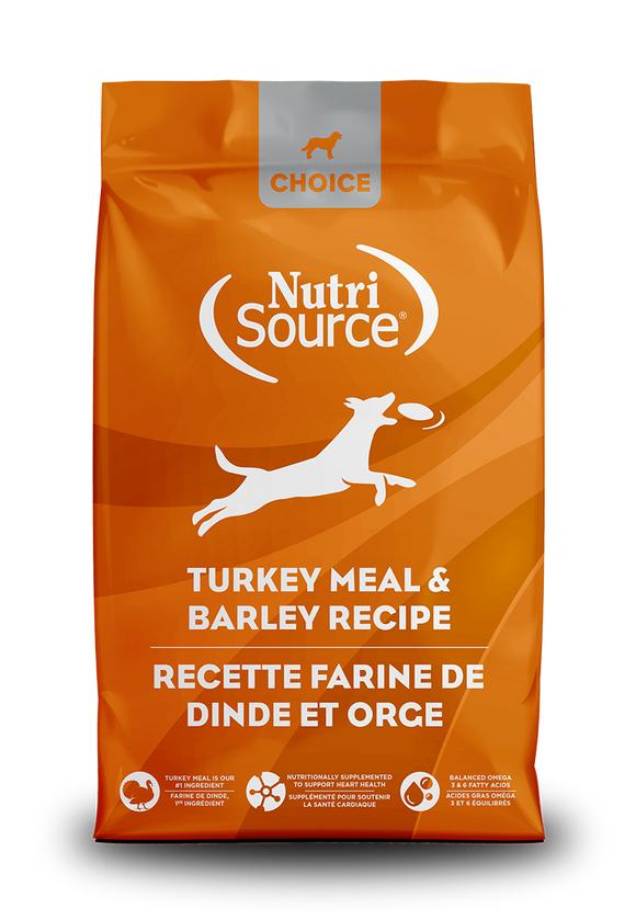 NutriSource® Turkey Meal & Barley Recipe Healthy Affordable Dry Dog Food