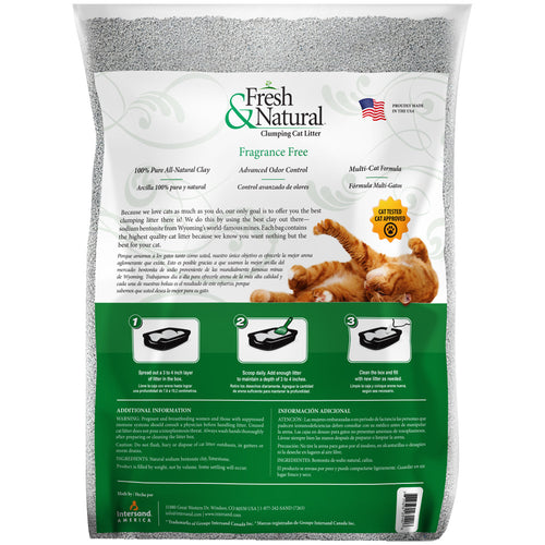 Intersand Fresh & Natural Advanced Odor Control Fragrance Free Clumping Cat Litter