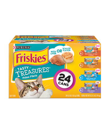 Friskies Tasty Treasures Variety Pack Canned Cat Food