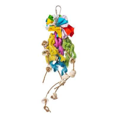 Prevue Pet Products Ropes & Shell Ring Bird Toy
