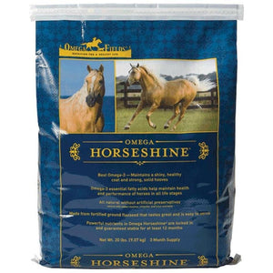 OMEGA HORSESHINE SUPPLEMENT FOR HORSES Jake s Feed Garden